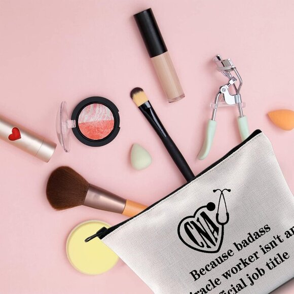 Certified Nursing Assistant Gift CNA Cosmetic Makeup Bag CNA Appreciation Gift Z - Picture 6 of 7